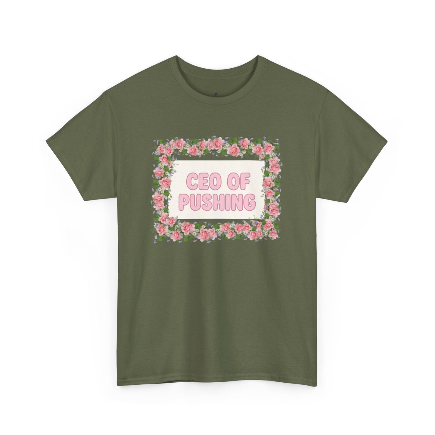 Floral CEO of Pushing Tee