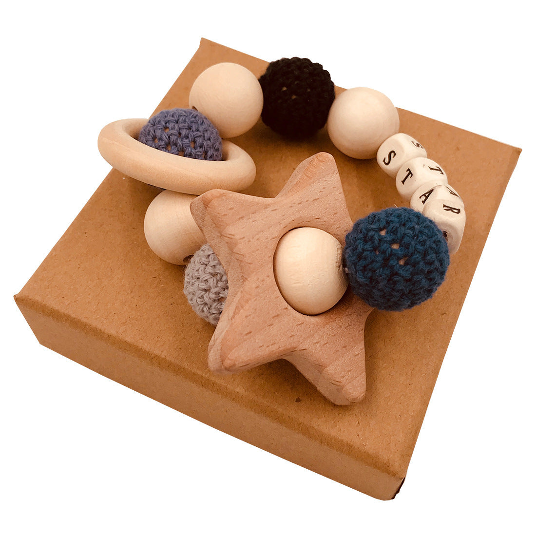 Baby Wooden Animal Teether