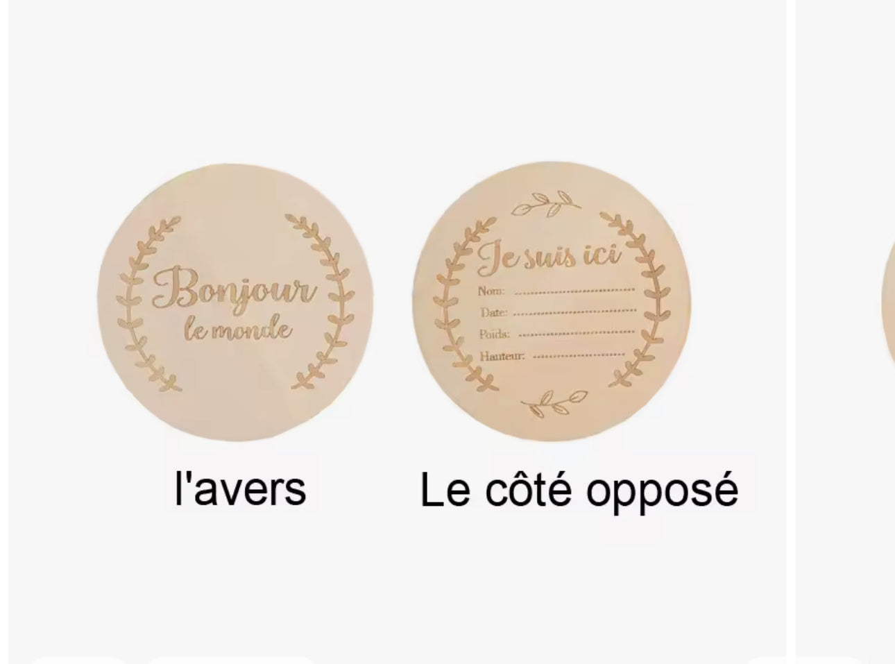 Beech Wood Baby's 1st Engraved Milestone Tracker