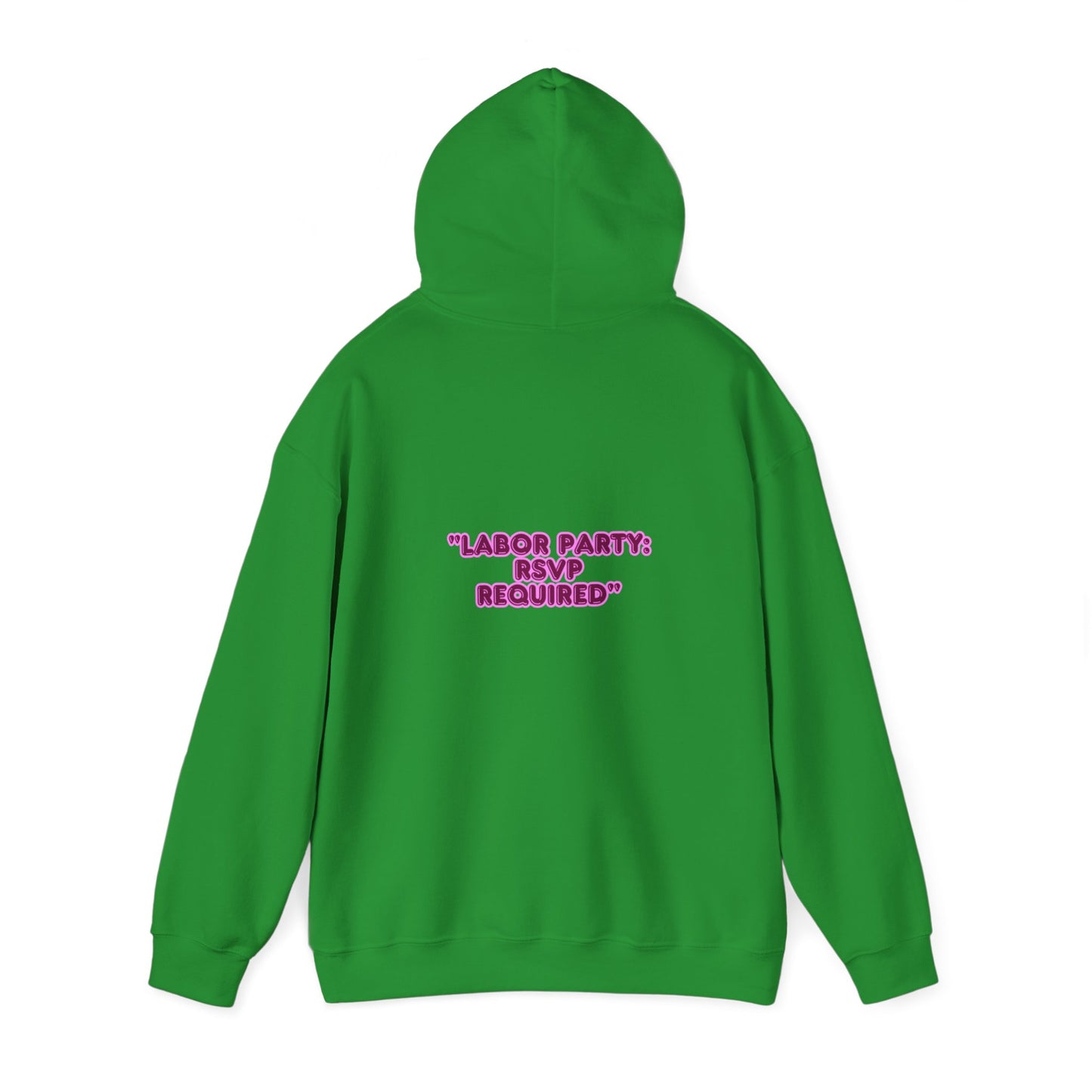Labor Party Hoodie – RSVP Required, Cozy Maternity Sweatshirt