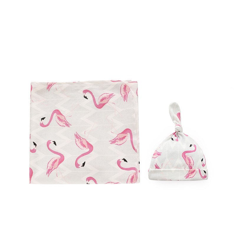 Baby Cotton Blanket & Hat Set