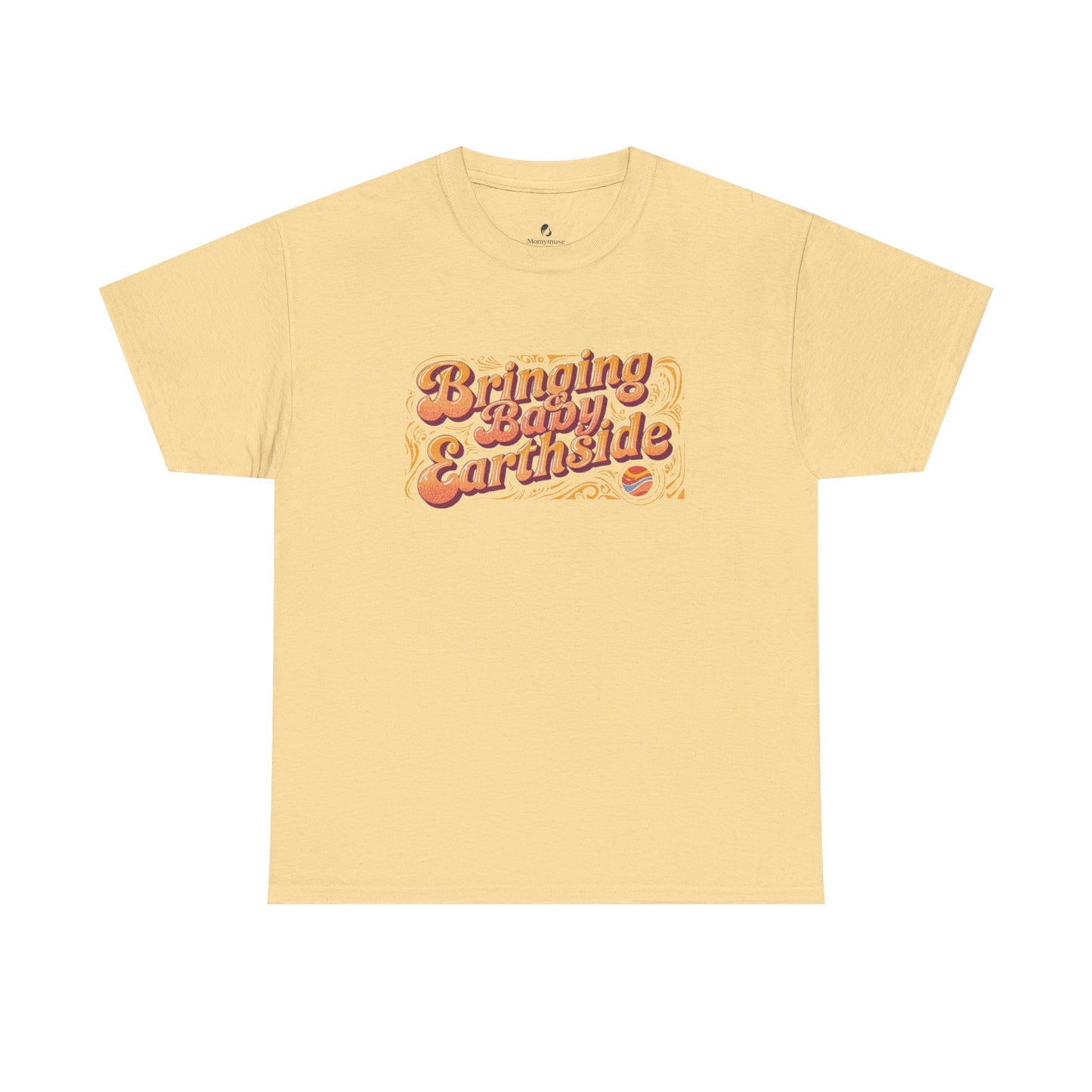 Bringing Baby Earthside Unisex Heavy Cotton Tee