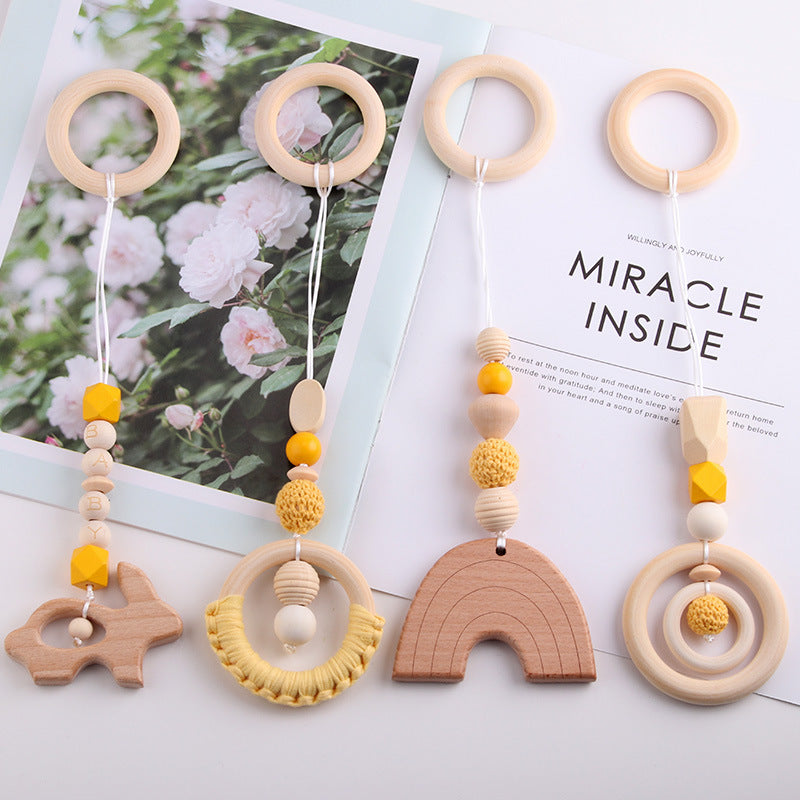 Baby Gymnastic Rack Beech Wood Teething Ring