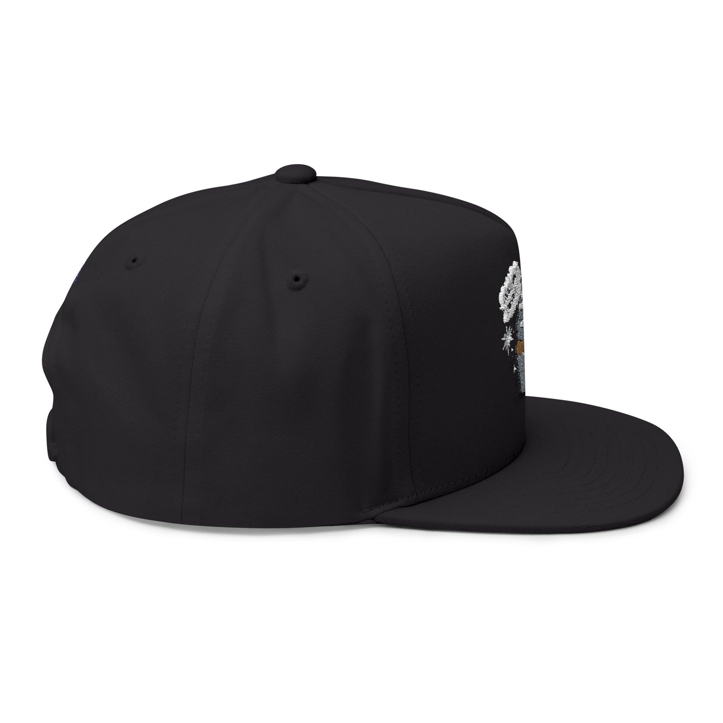 Cool Aunt Cupcake Embroidered Flat Bill Cap