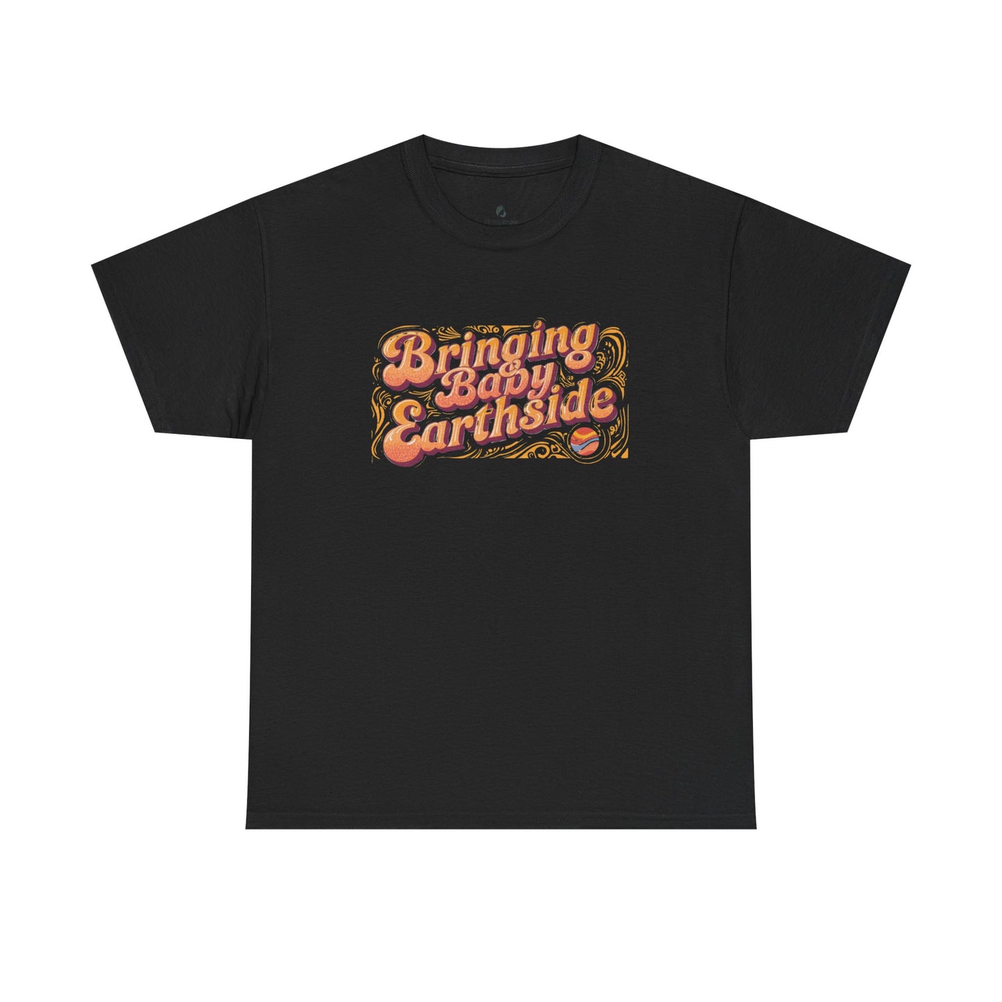Bringing Baby Earthside Unisex Heavy Cotton Tee