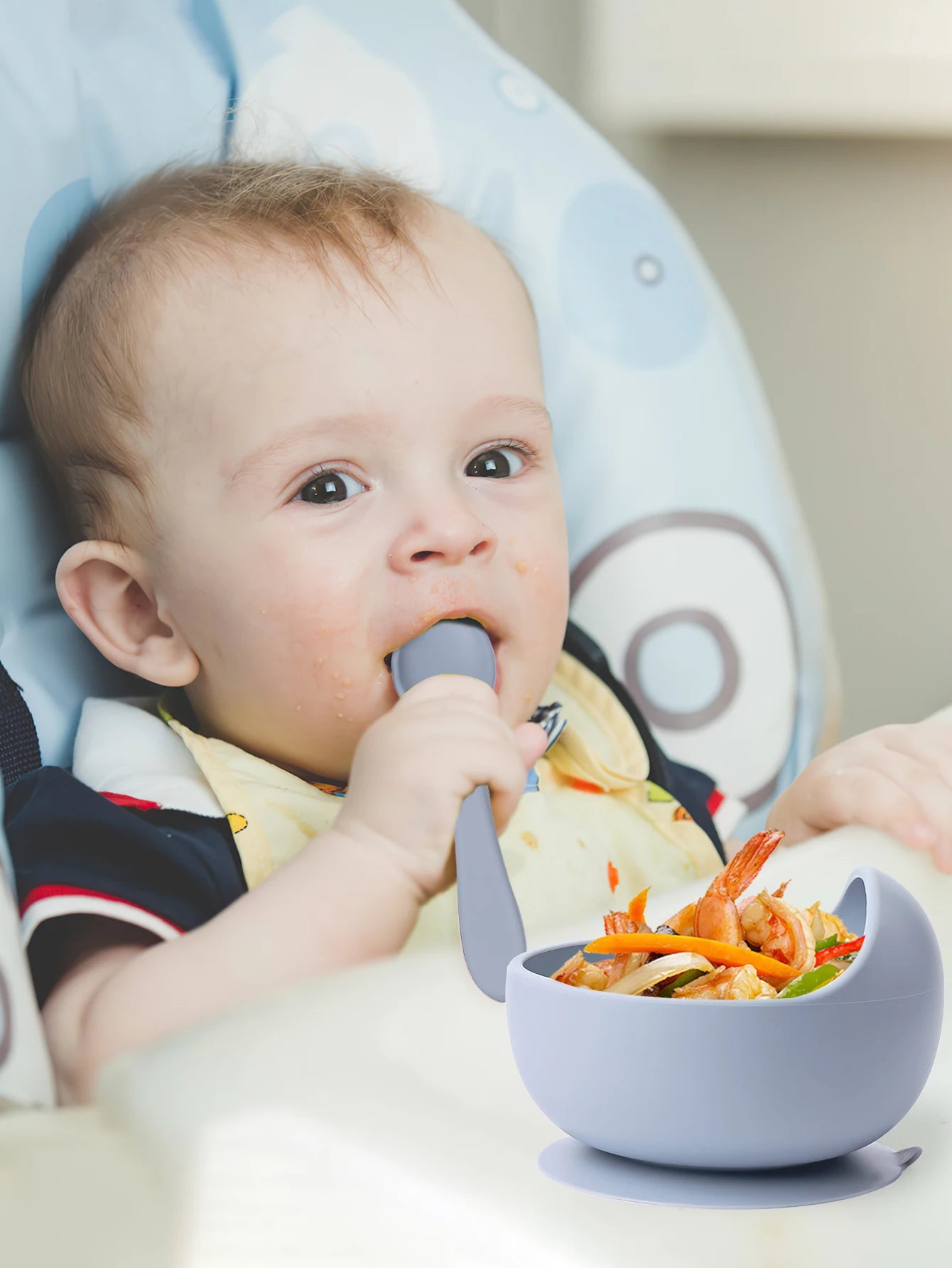 Baby 2PC Silicone Sucker Bowl Set