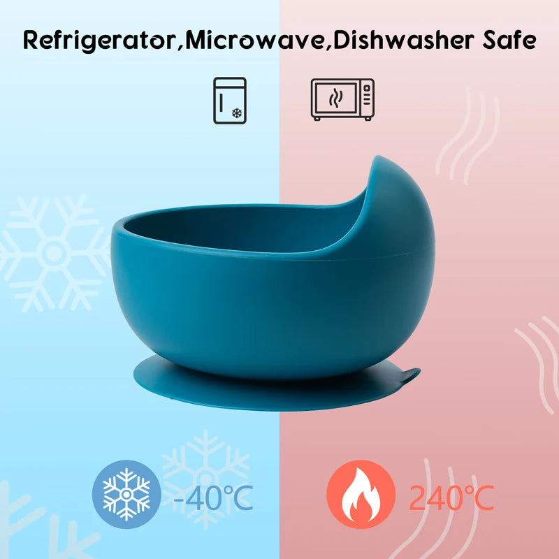 Baby 2PC Silicone Sucker Bowl Set