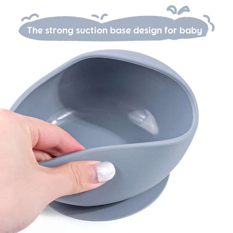 Baby 2PC Silicone Sucker Bowl Set
