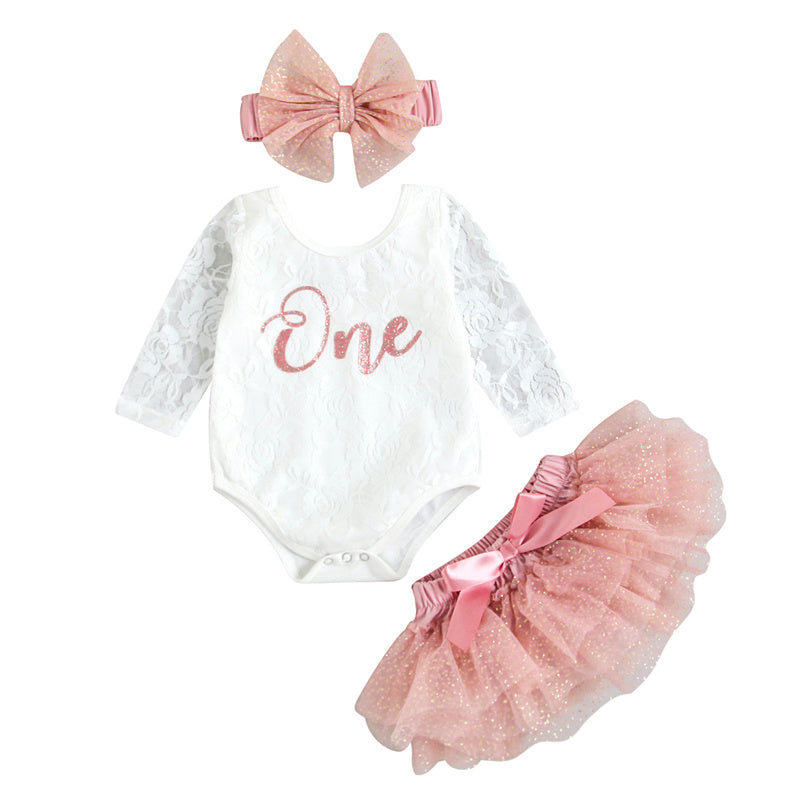 Baby Girls My First Birthday Outfit