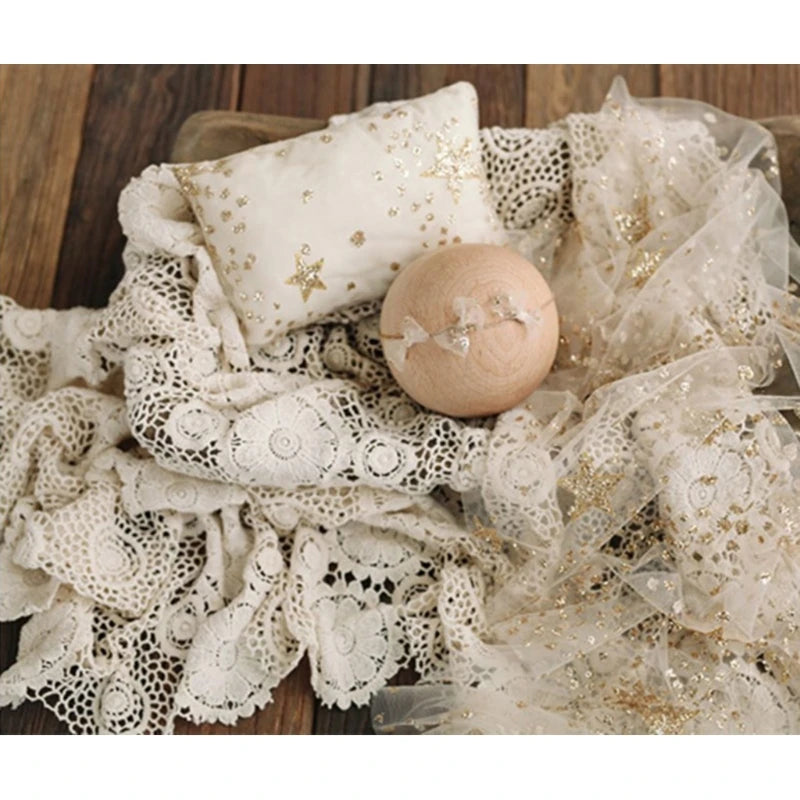 Newborn Photography Transparent Mesh Yarn Blanket