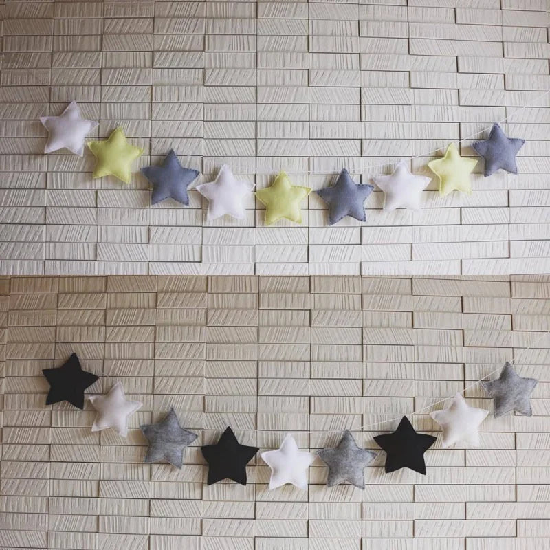 Handmade Nordic Nursery Star Garlands