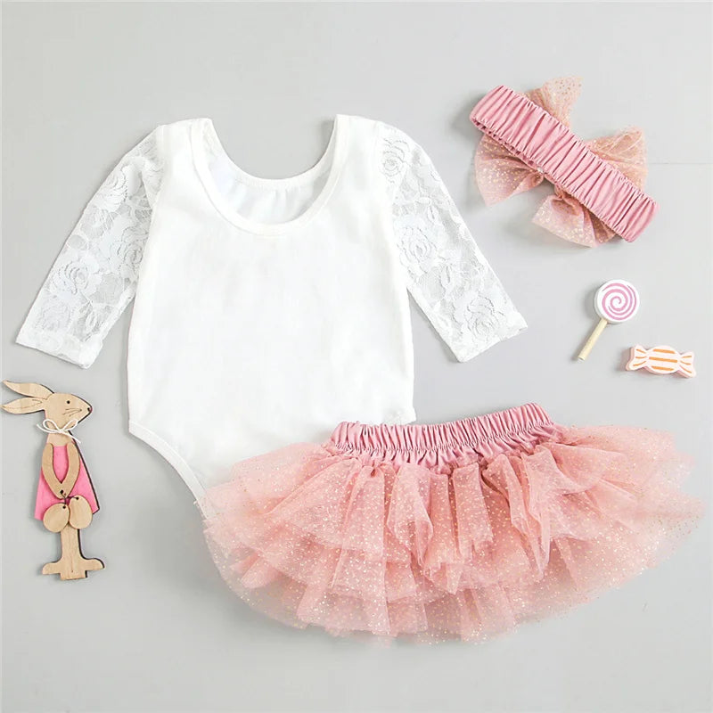 Baby Girls My First Birthday Outfit