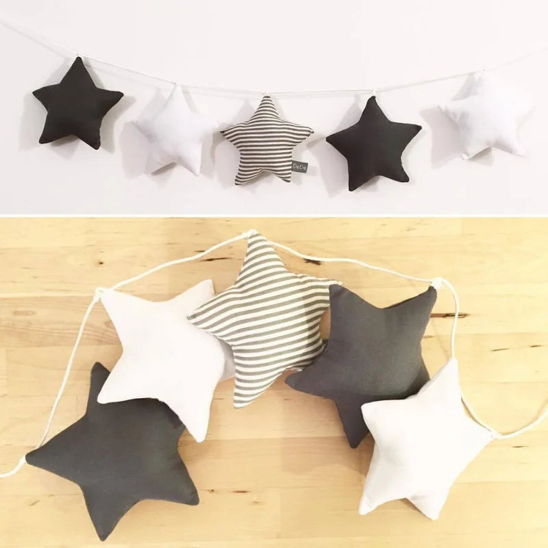 Handmade Nordic Nursery Star Garlands