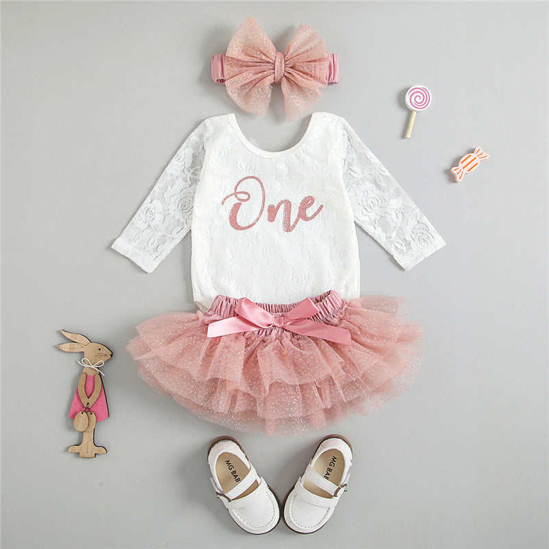 Baby Girls My First Birthday Outfit