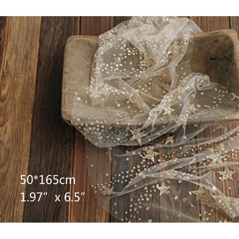 Newborn Photography Transparent Mesh Yarn Blanket