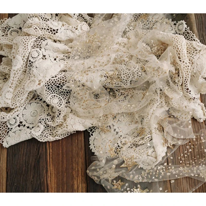 Newborn Photography Transparent Mesh Yarn Blanket