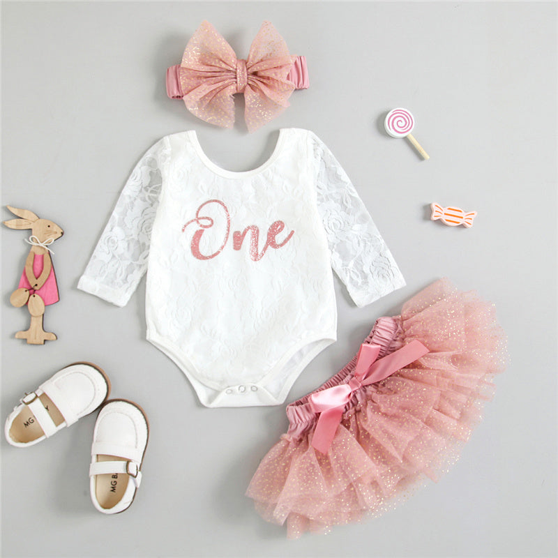 Baby Girls My First Birthday Outfit