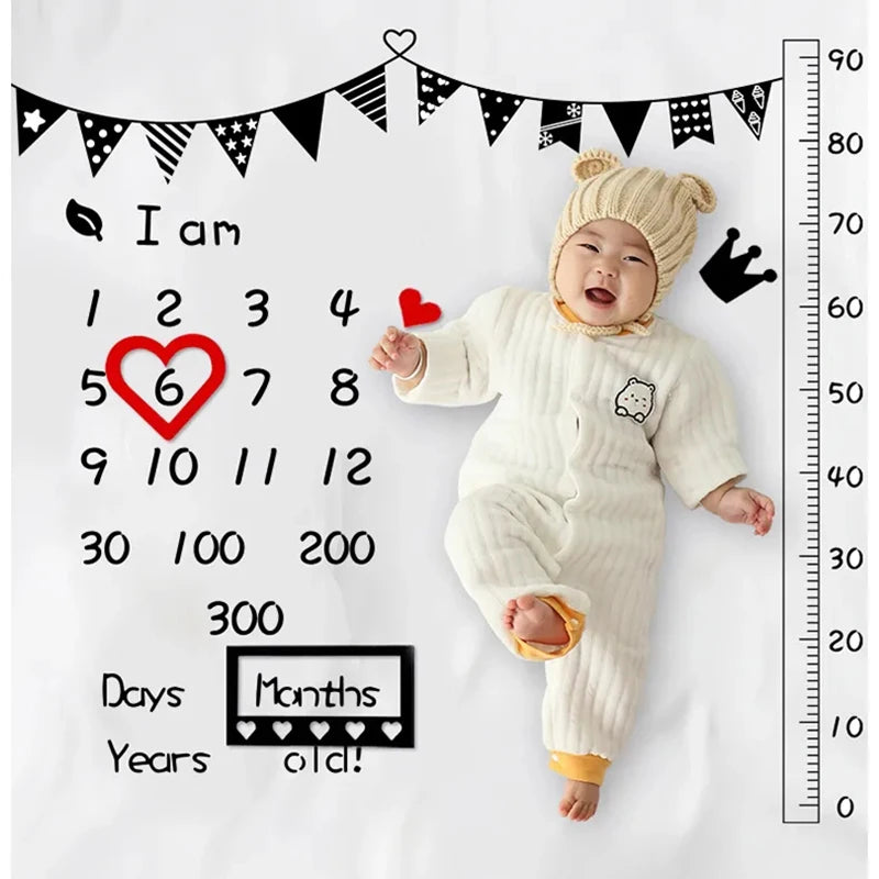 Infant Photography Milestone Blanket