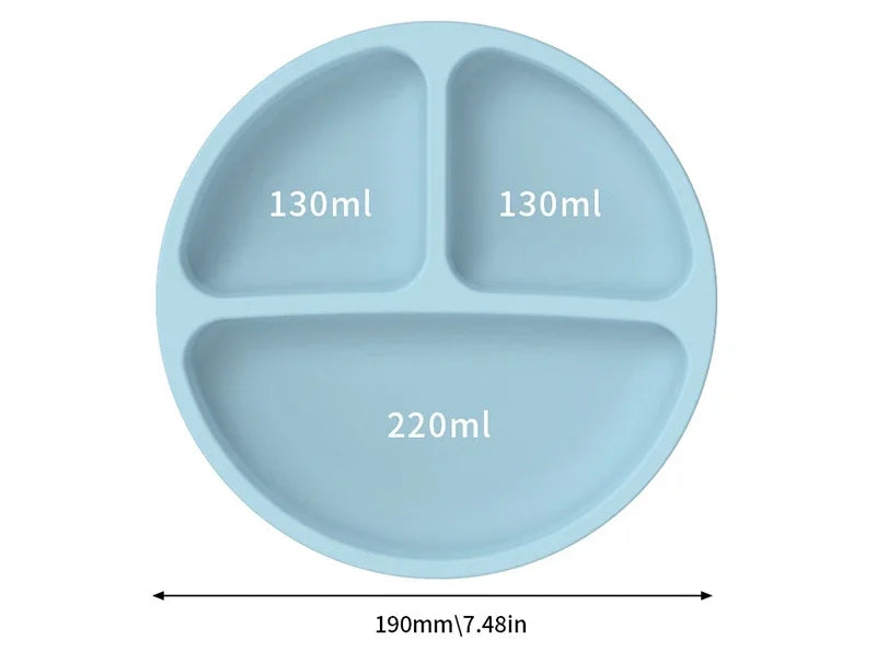 Silicone Baby Suction Bowl Feeding Set
