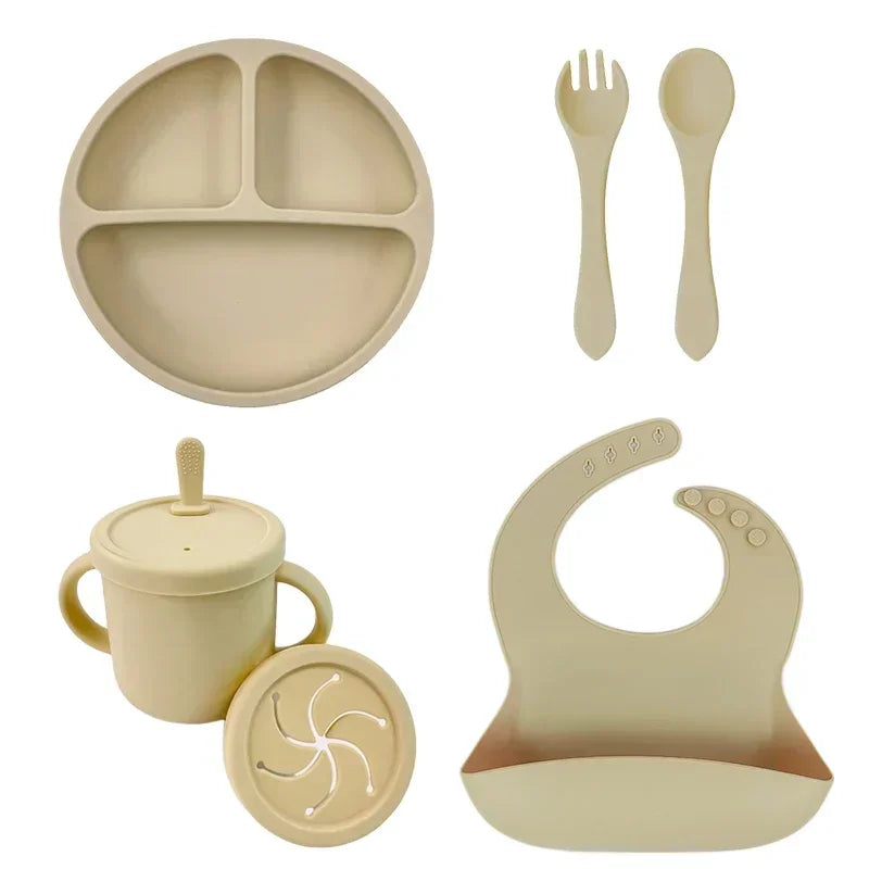 Silicone Baby Suction Bowl Feeding Set