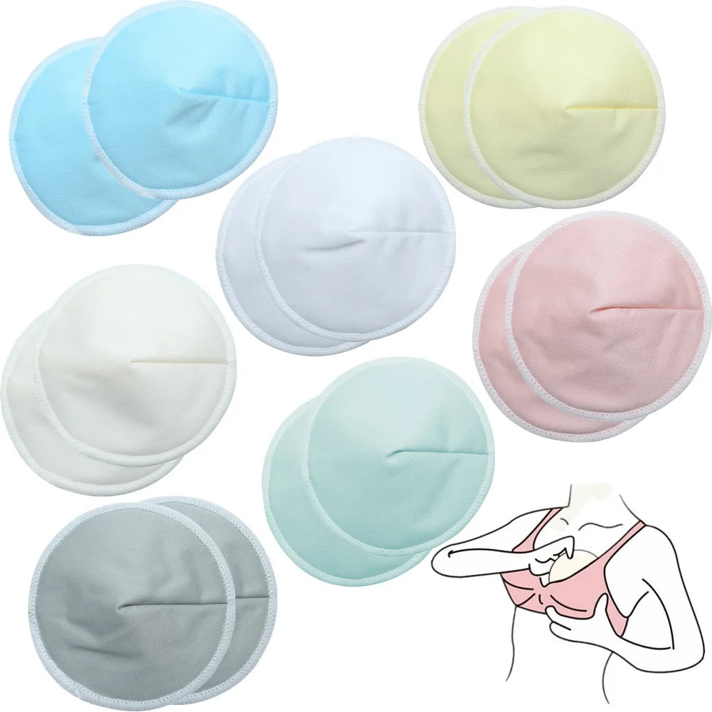 2pcs Organic Bamboo Nursing Breast Pads