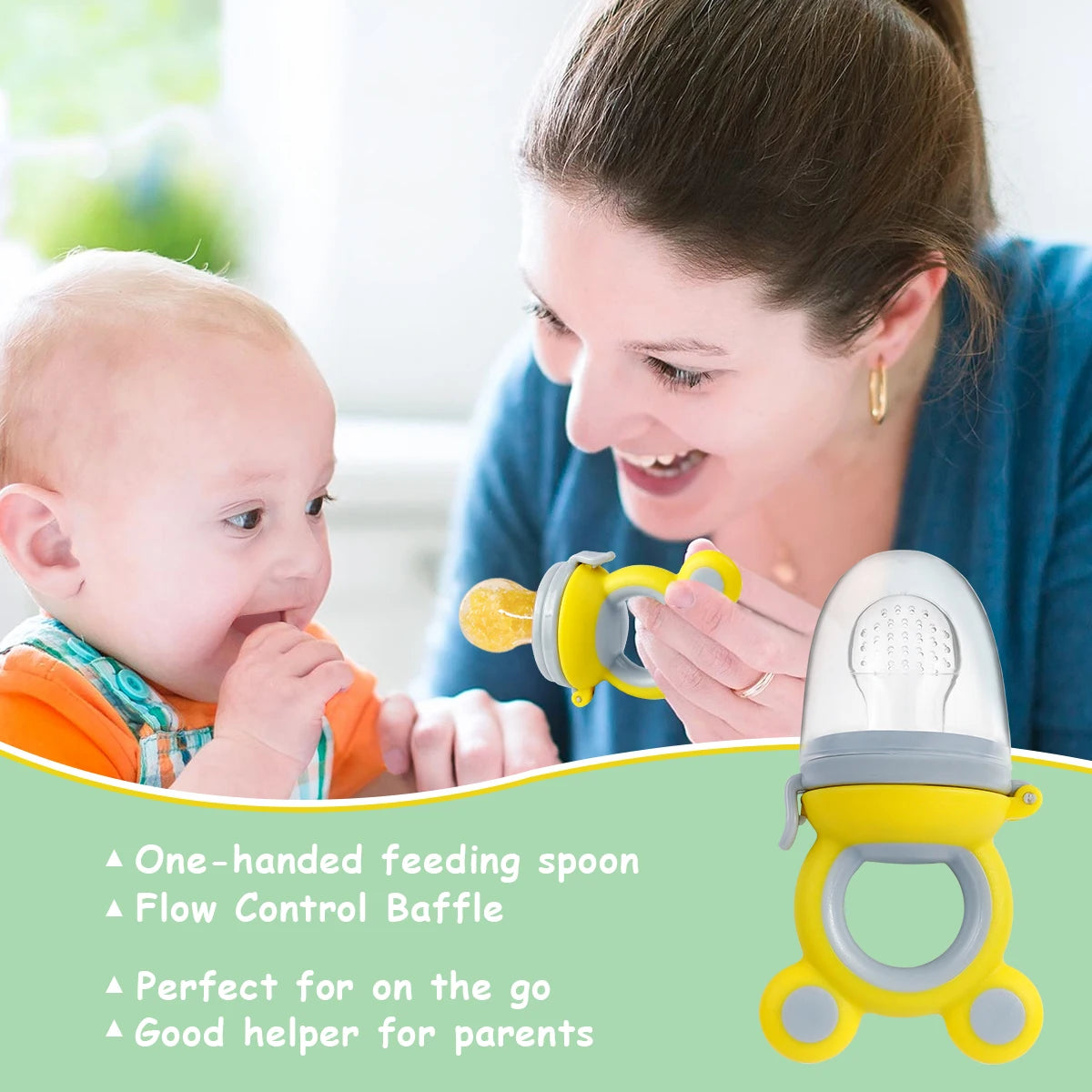 4PCS Silicone Fruit Vegetable Feeder for Kids