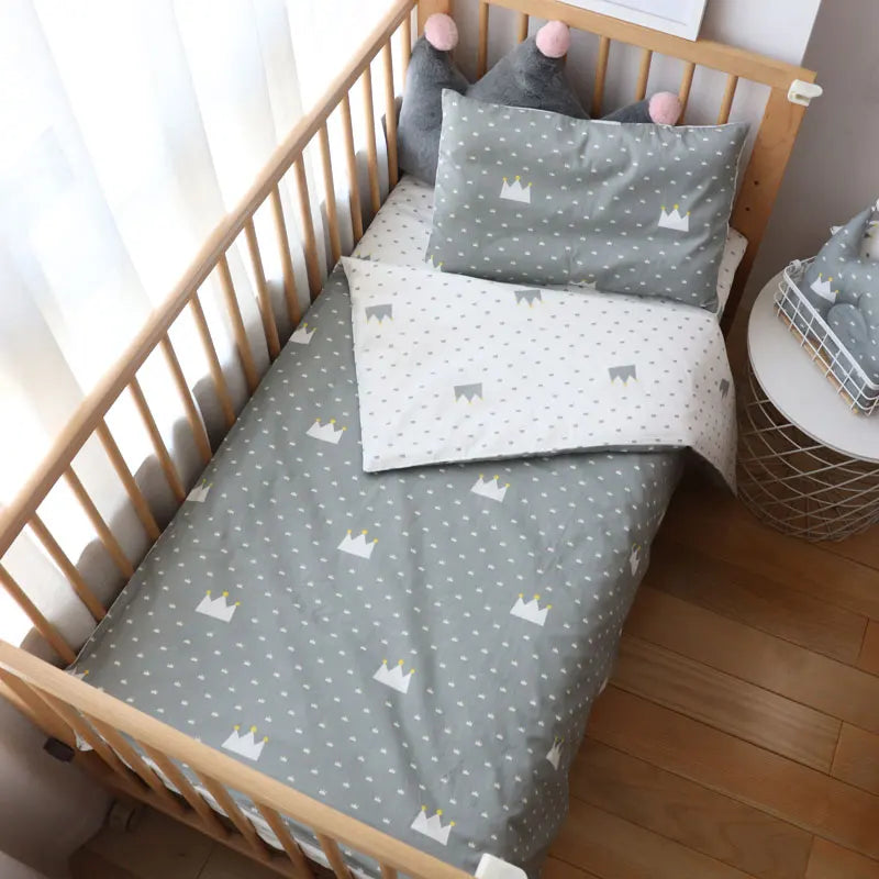 3 Pcs Cotton Cartoon Bed Linens