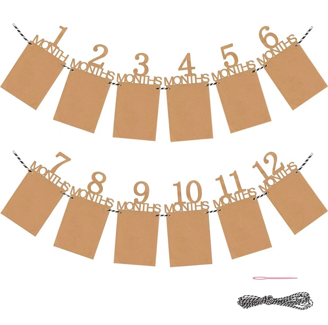 1st Birthday Baby Photo Banner