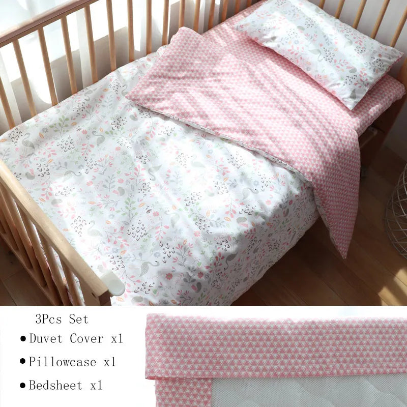 3 Pcs Cotton Cartoon Bed Linens