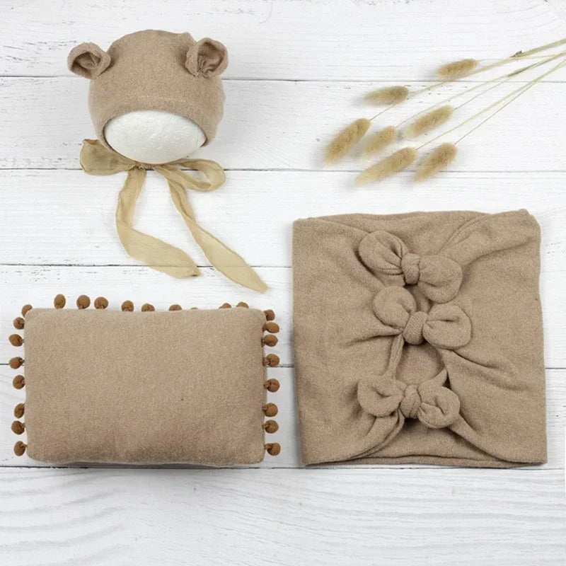 Cute Mouse Baby Photo Shoot 3/pcs Outfit