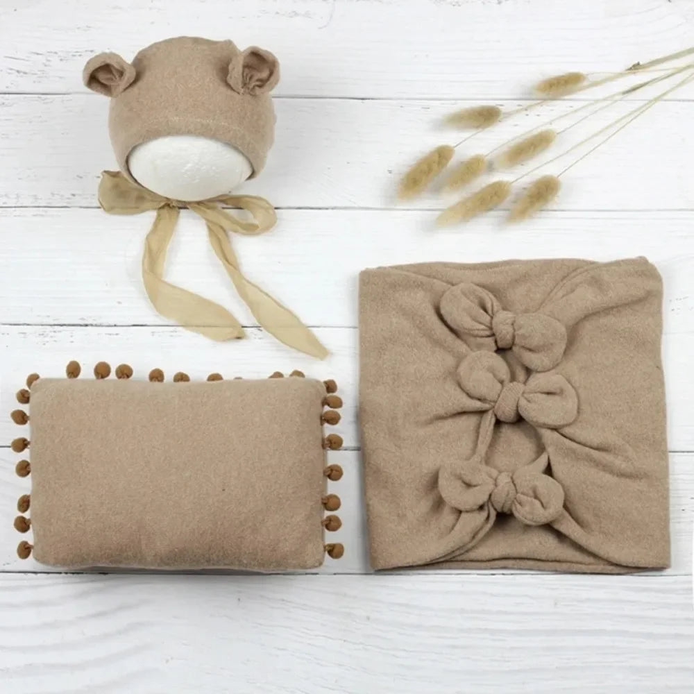 Cute Mouse Baby Photo Shoot 3/pcs Outfit