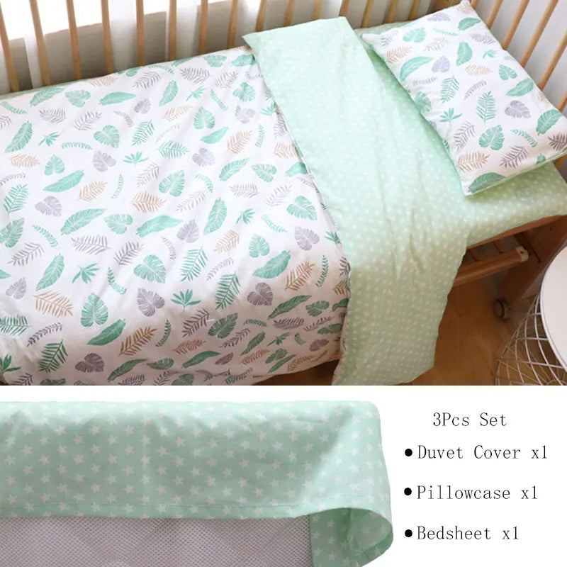 3 Pcs Cotton Cartoon Bed Linens