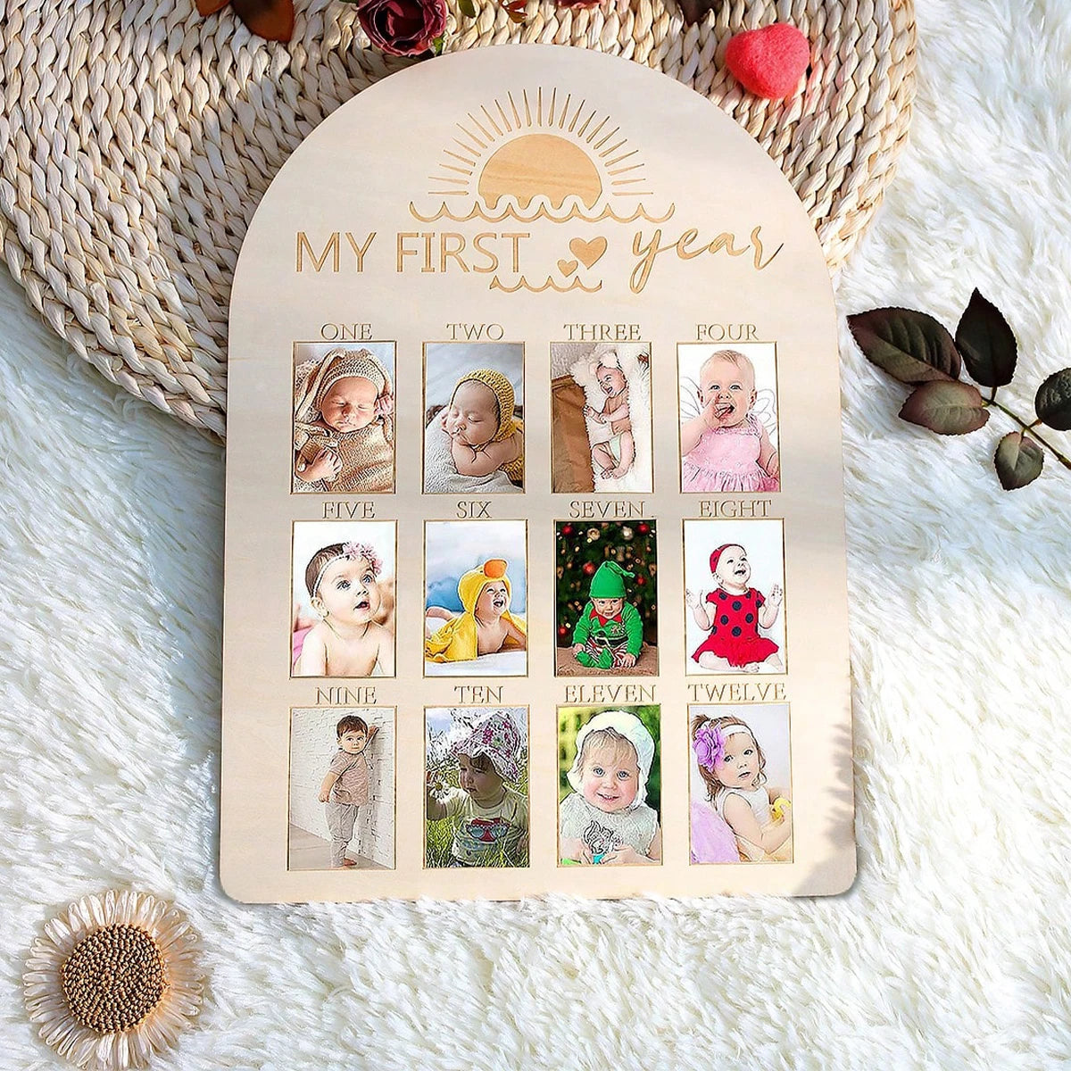 Baby First Year Photo Frame