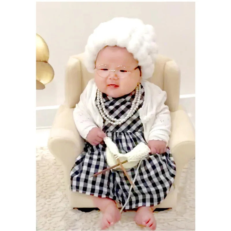 Newborn Grandmother Photo Shoot Outfit