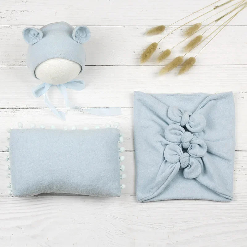 Cute Mouse Baby Photo Shoot 3/pcs Outfit