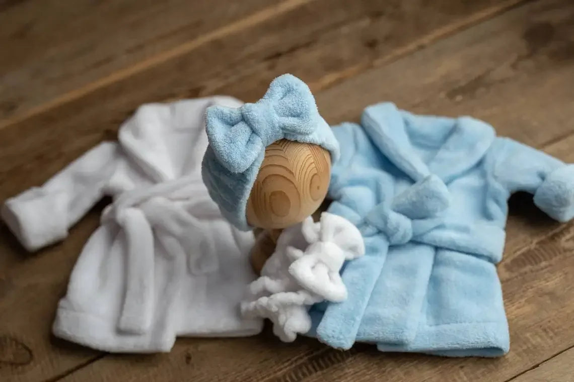 Newborn Photography Hooded Robe Set