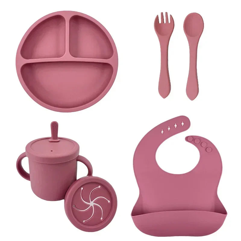 Silicone Baby Suction Bowl Feeding Set