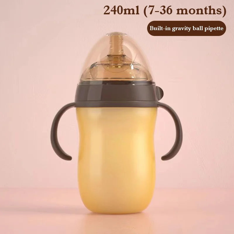 Baby Bottle with Silicone Handle