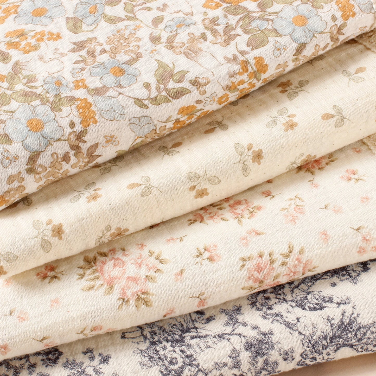 Floral Organic Cotton Soft Wrap Blanket