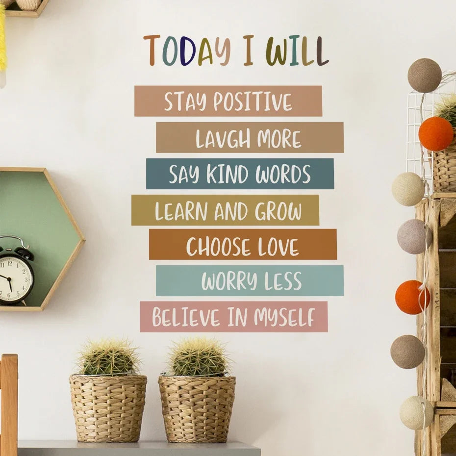 Positive Affirmations Wall Stickers