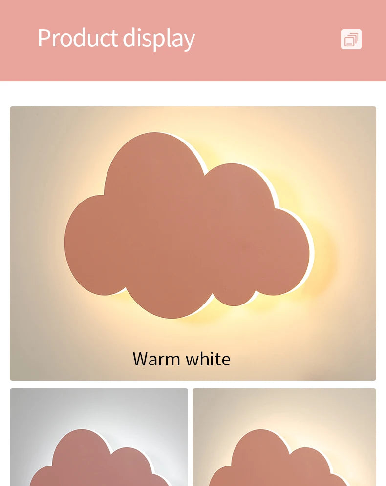 Baby Room Cloud Wall Lamp