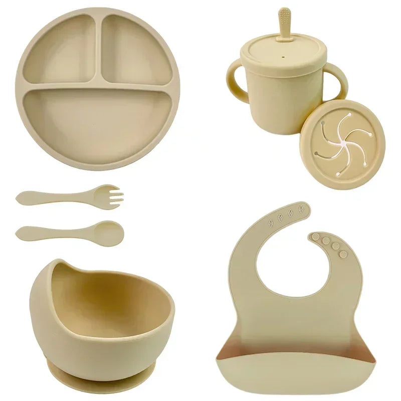 Silicone Baby Suction Bowl Feeding Set