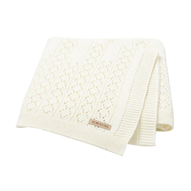 Biki Cotton Knitted Swaddle Wrap Blanket