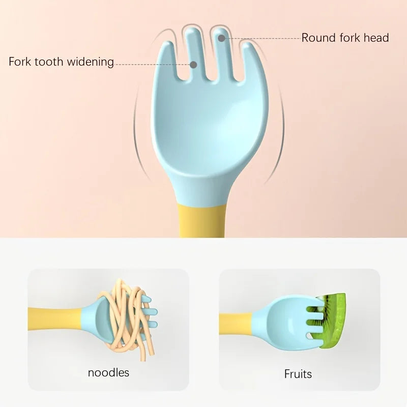 Soft and flexible baby feeding spoon se