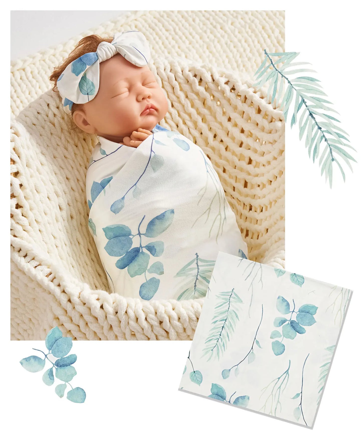 New Born Baby Girls Swaddle Wrap
