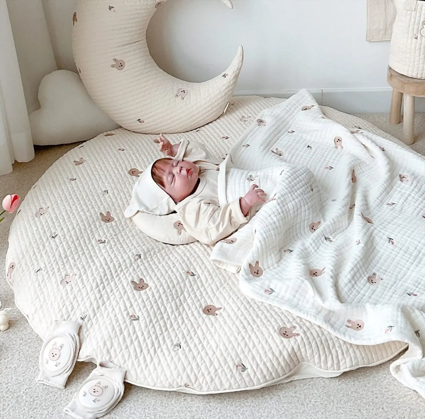 Cocoa Bean Baby Soft Cotton Play Mat