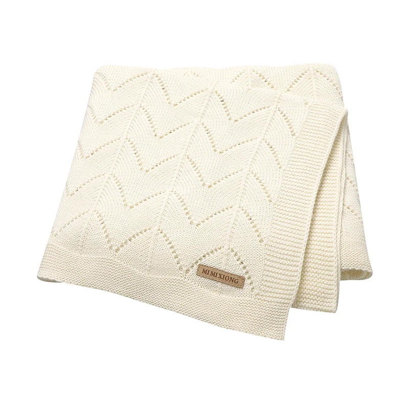 Biki Cotton Knitted Swaddle Wrap Blanket