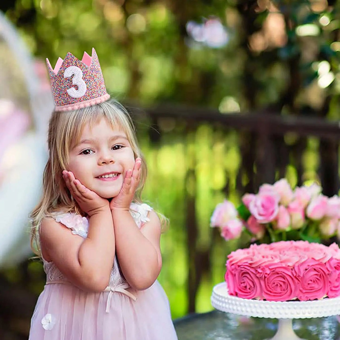 1 Year Old First Birthday Powder Crown