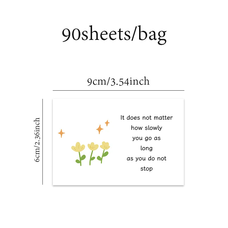 90pcs Inspirational Affirmation Cards