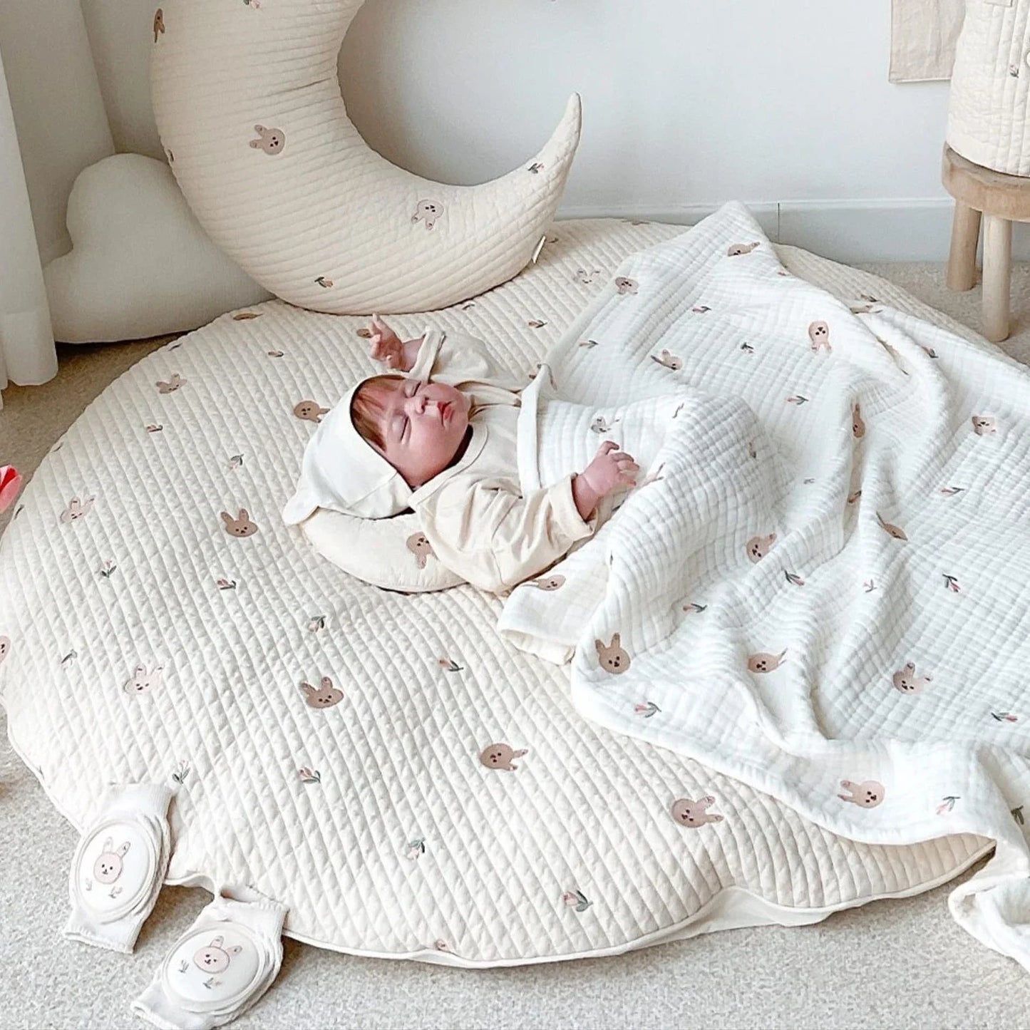 Cocoa Bean Baby Soft Cotton Play Mat